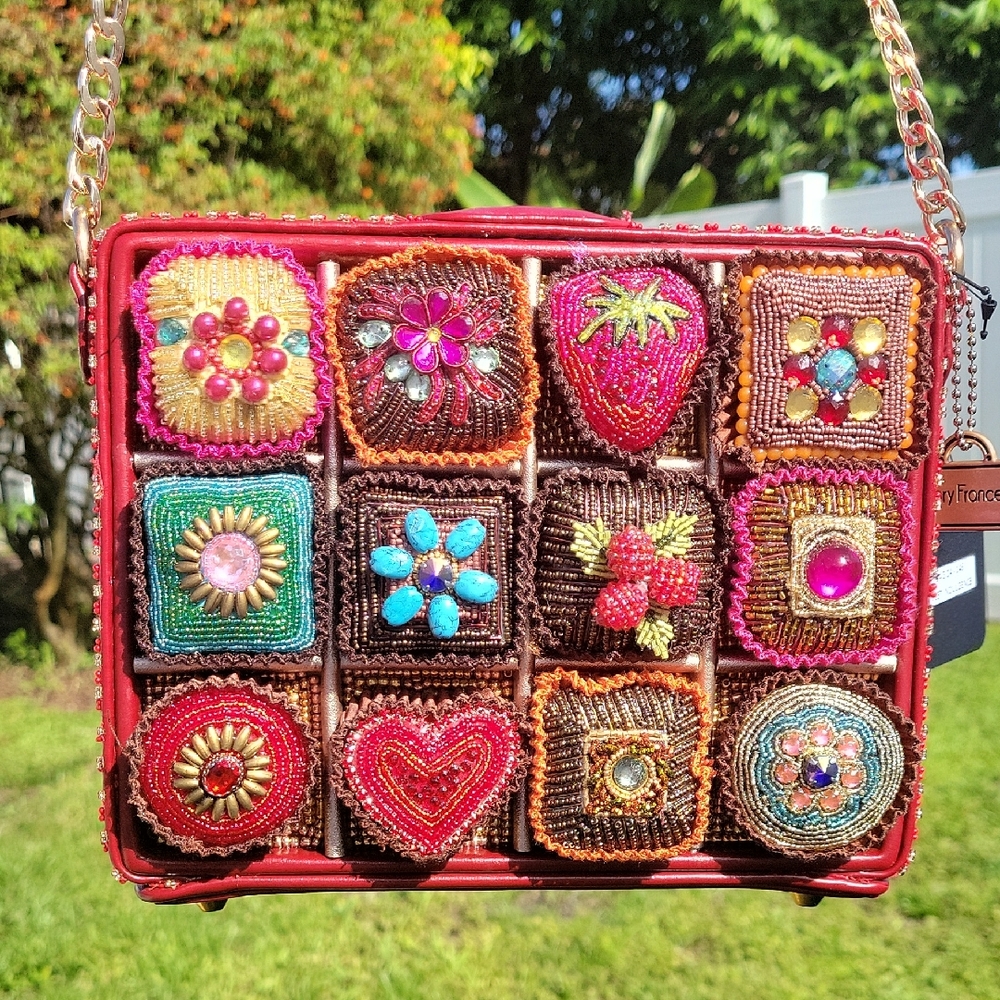 Mary Frances Sweet Indulgence Chocolate Box Bag Crossbody